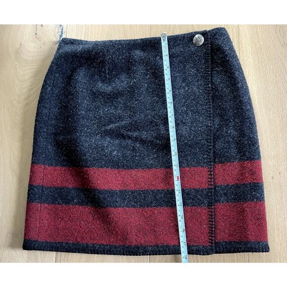 Ralph Lauren Country Wool Wrap Skirt Size 10 - Union Made - Picture 8 of 9
